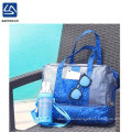 dry and wet separation Beach bag ,waterproof large capacity bathing bathrobe bag ,seaside swimming storage bag